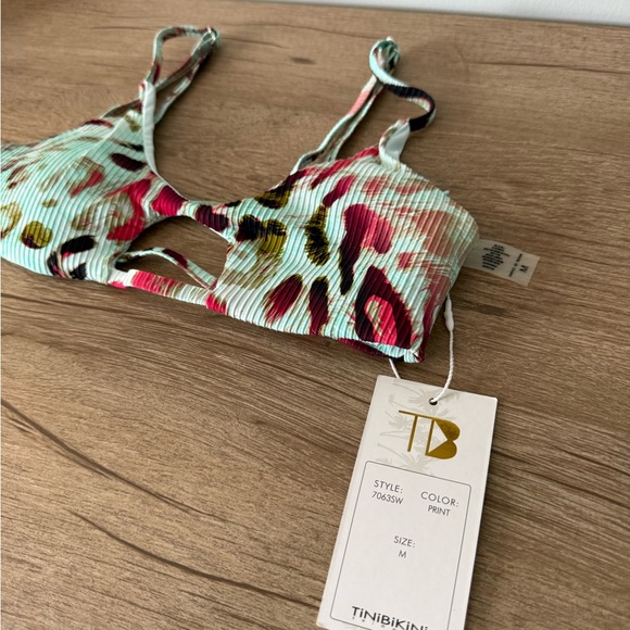 TiniBikini Vibrant Print Bikini Top - Picture 2 of 3